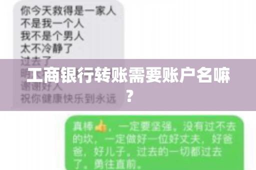 工商银行转账需要账户名嘛？