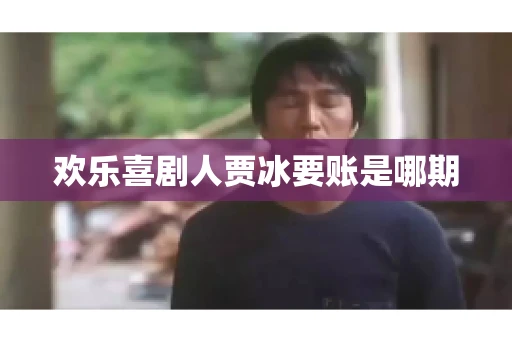 欢乐喜剧人贾冰要账是哪期 欢乐喜剧人贾冰要账是哪期