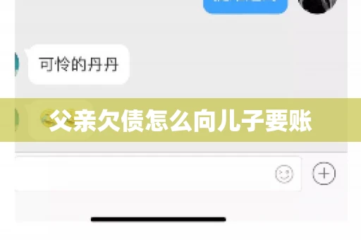 父亲欠债怎么向儿子要账