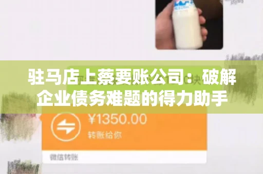 驻马店上蔡要账公司：破解企业债务难题的得力助手