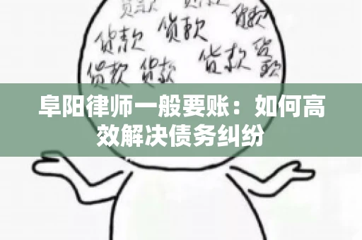阜阳律师一般要账：如何高效解决债务纠纷