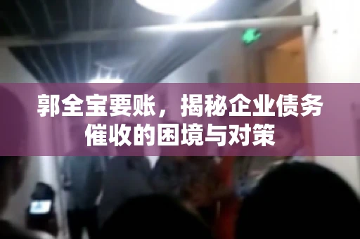 郭全宝要账，揭秘企业债务催收的困境与对策