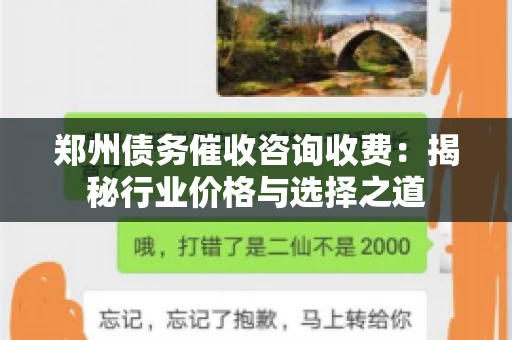 郑州债务催收咨询收费:揭秘行业价格与选择之道 郑州债务催收咨询收费:揭秘行业价格与选择之道