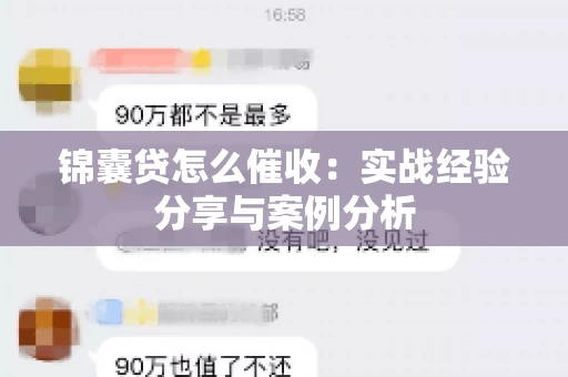 锦囊贷怎么催收：实战经验分享与案例分析